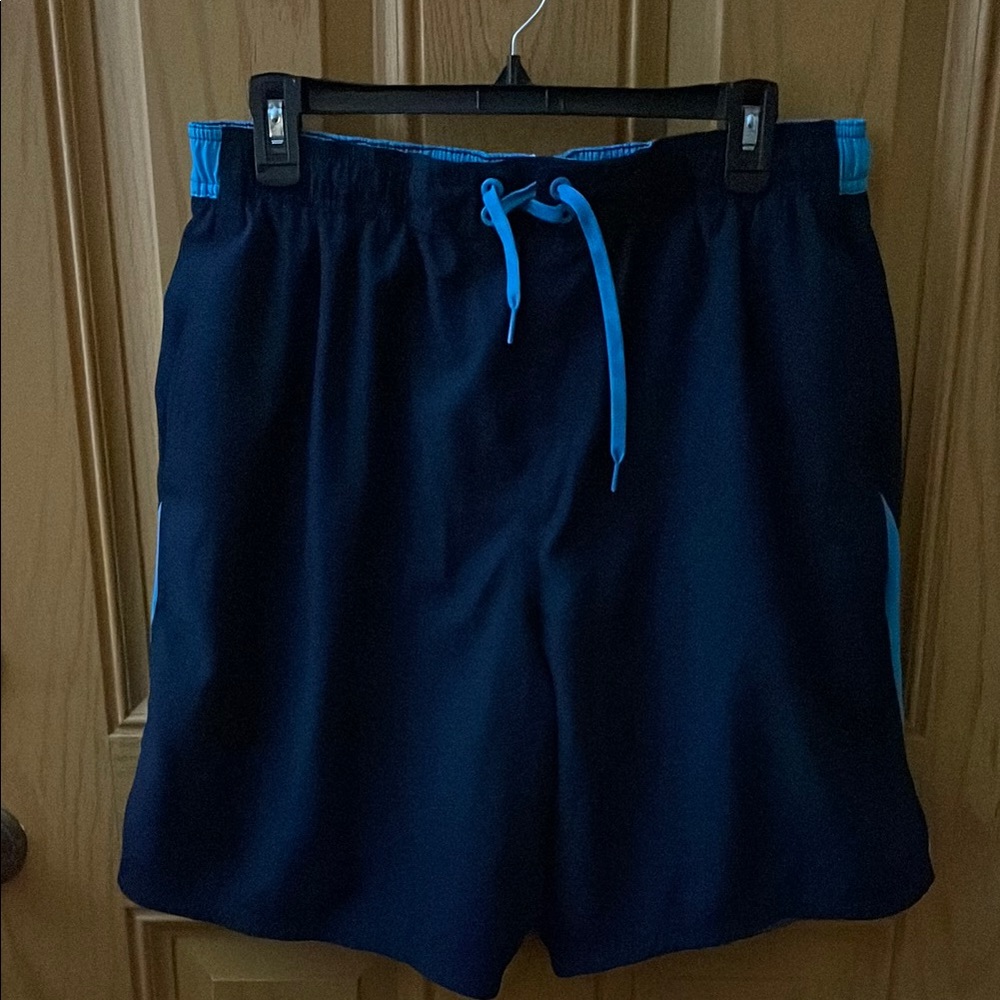 Nike Dark Blue and Light Blue Men’s XL Swim Trunks